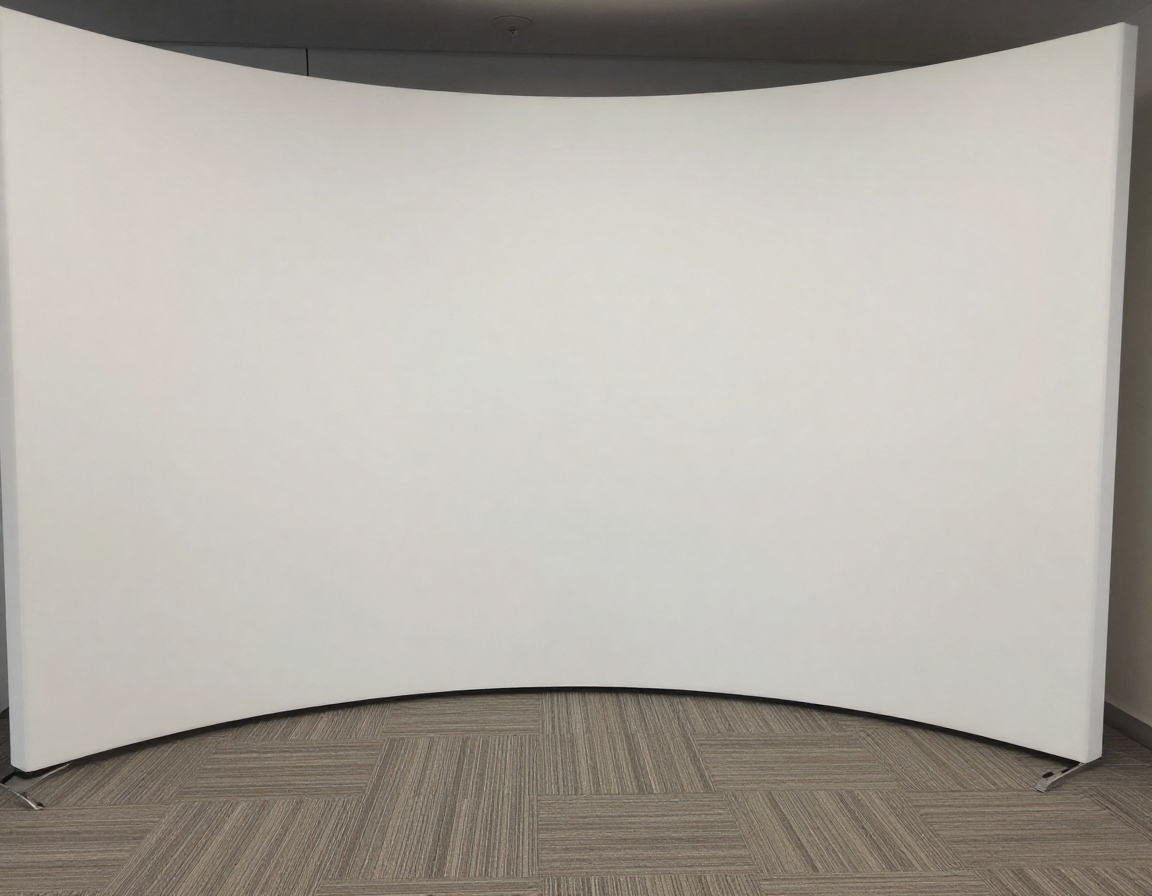 Corporate branded photo zone with company logo