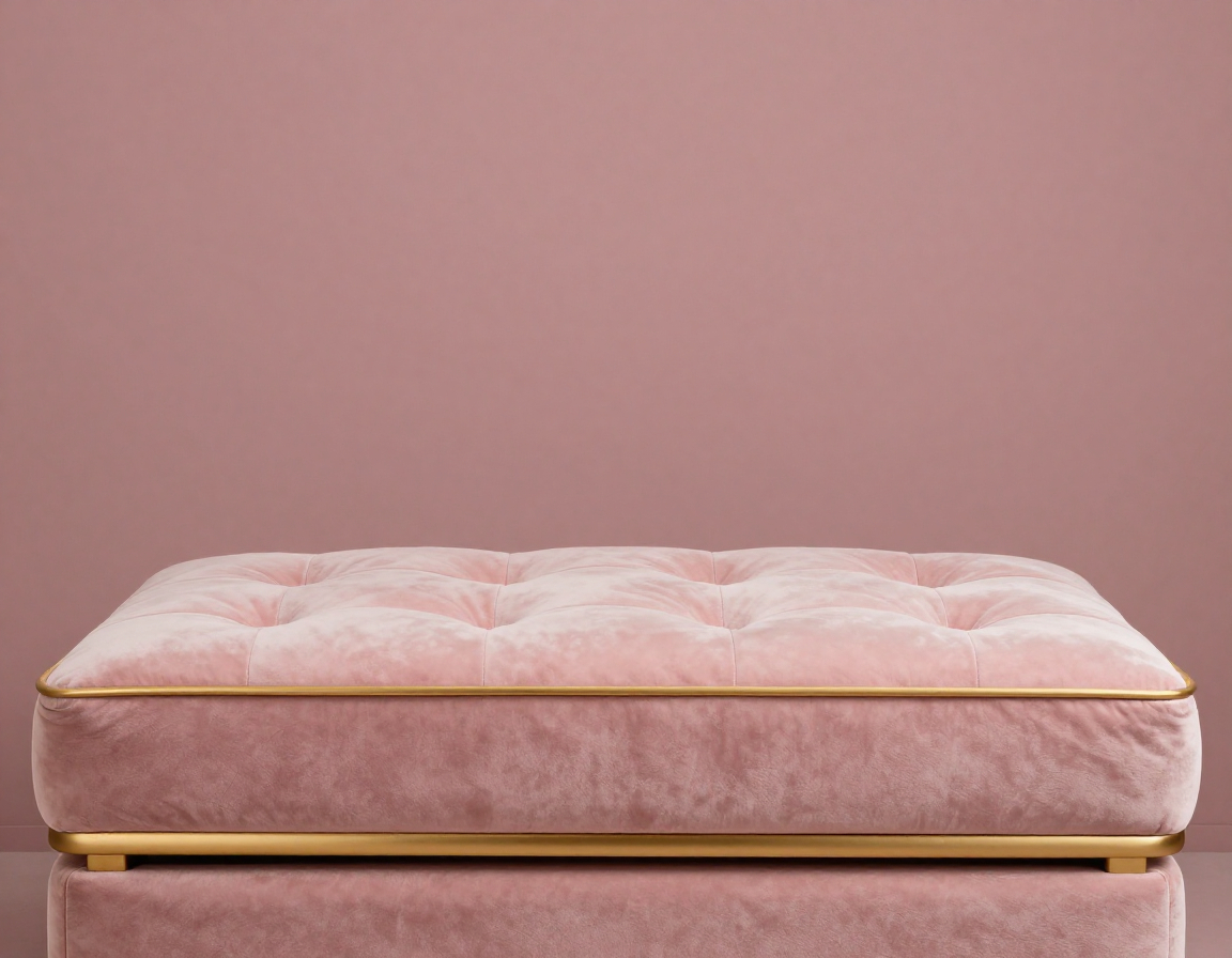 Luxury velvet lounge set with gold accents